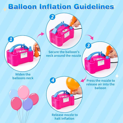 Balloon Pump Electric Portable Dual Nozzle Air Pump - Image 5