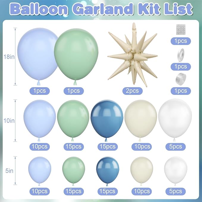 Under the Sea Balloon Arch Garland Kit - Image 2