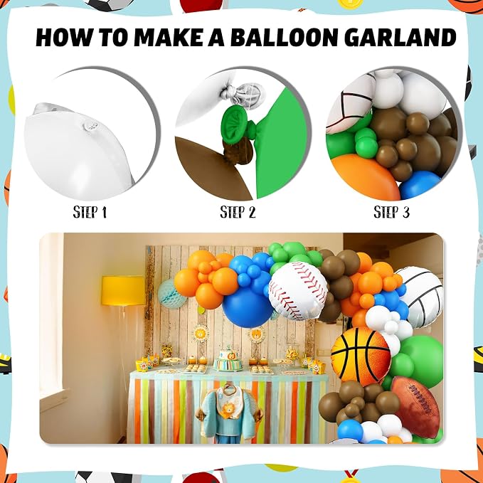 Sports Balloon Arch Garland Kit - Image 7