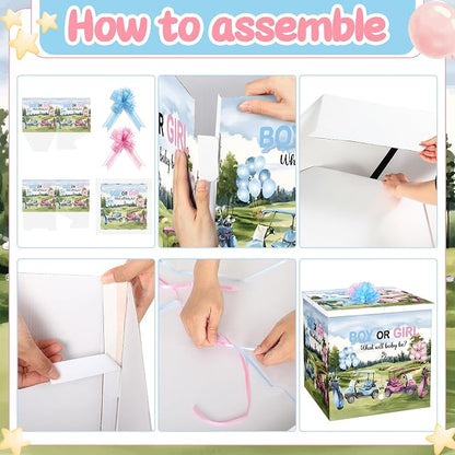 AmazingSpark 28in Giant Gender Reveal Gift Box - Image 3