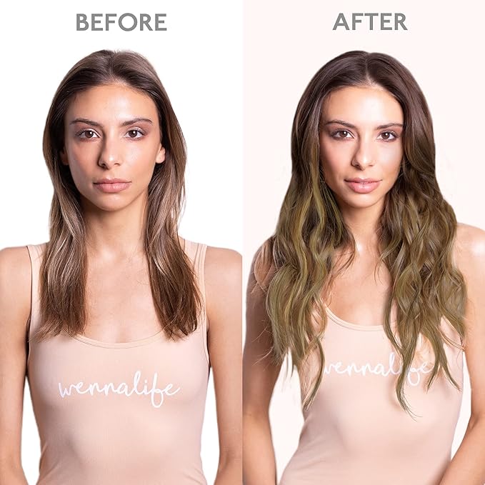 WENNALIFE Clip in Hair Extensions Real Human Hair, 24 Inch 120g 7pcs Balayage Chocolate Brown to Caramel Blonde Hair Extensions Clip in Human Hair Remy Clip in Hair Extensions Real Human Hair