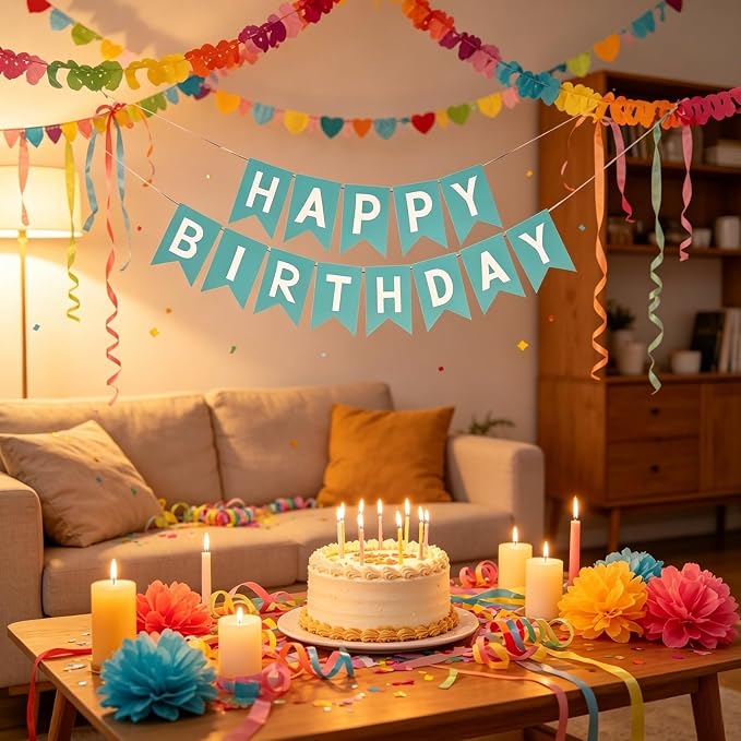 Happy Birthday Banner Birthday Party Supplies - Image 3
