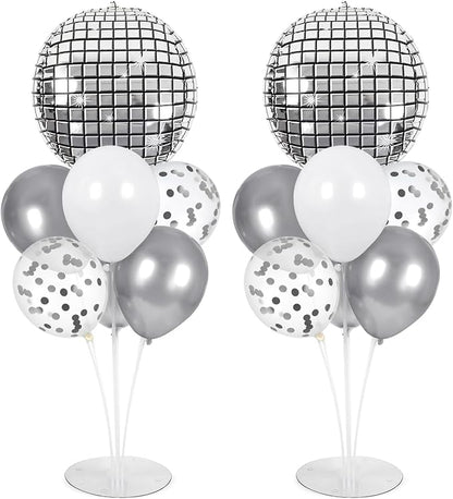Disco Ball Balloons Stand Kit 2 Sets by Naozinebi