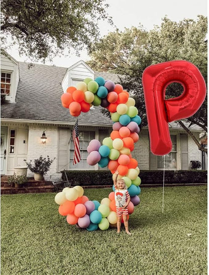 TONIFUL 40 Inch Large Bright Red Letter Balloons A-Z, Giant Jumbo Helium Foil - Image 6