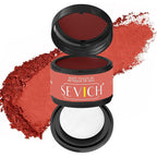 Sevich Hairline Powder - Root Touch Up Instantly Hair Color for Thinning Gray Coverage - Bald Spot Concealing Hair Powder for Women & Men - 48Hour Waterproof & Sweatproof - Red Brown