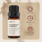 VINEVIDA Cedarwood (Virginia) Essential Oil - Undiluted - DIY Candle Scents - 10 mL