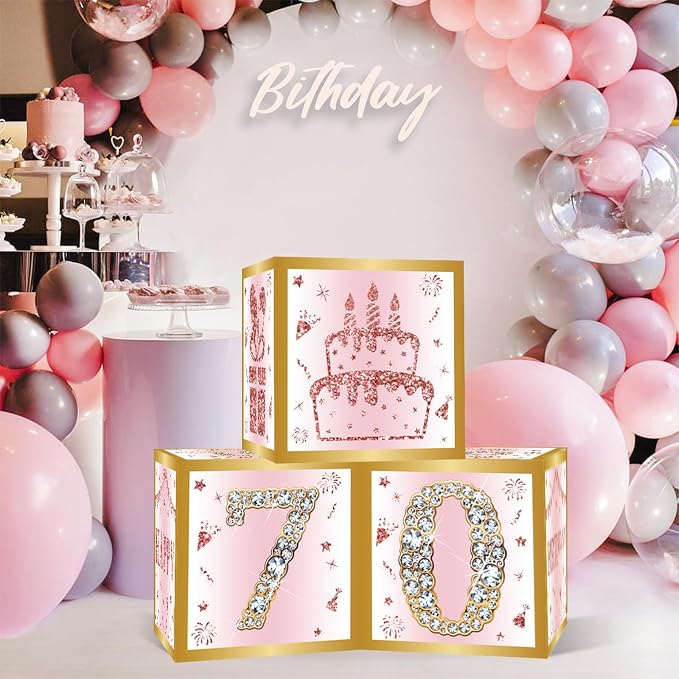 DataMoon 70th Birthday Decorations Boxes - Image 3