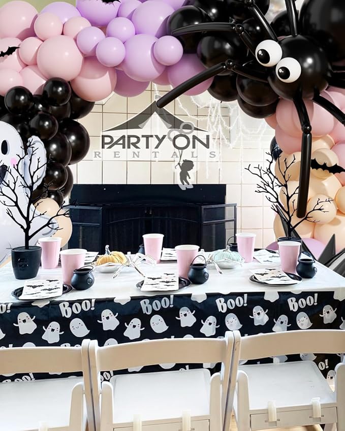 Halloween Balloon Arch Garland Kit, Explosion Star Ghost Foil Balloons - Image 4