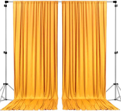 AK TRADING CO. 10 feet x 10 feet Black Polyester Backdrop Drapes Curtains Panels by Fabrics%7CEventDecor%7CCrafts%7CUpholsteryFoam