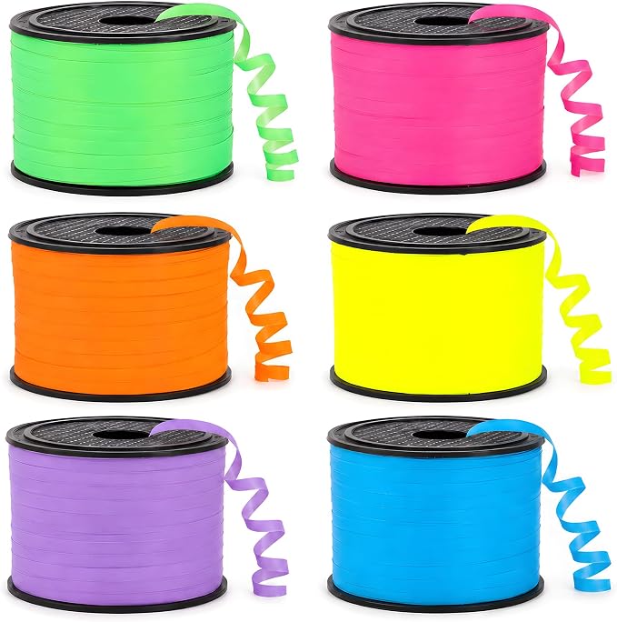 BEISHIDA Assorted Neon Colors Rainbow 6 Rolls by Beishida