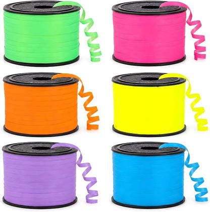 BEISHIDA Assorted Neon Colors Rainbow 6 Rolls by Beishida