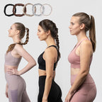 5 Pcs 19 Momme Pure Mulberry Silk Skinny Scrunchies and Ponytail Holders for Women's Hair Sleep