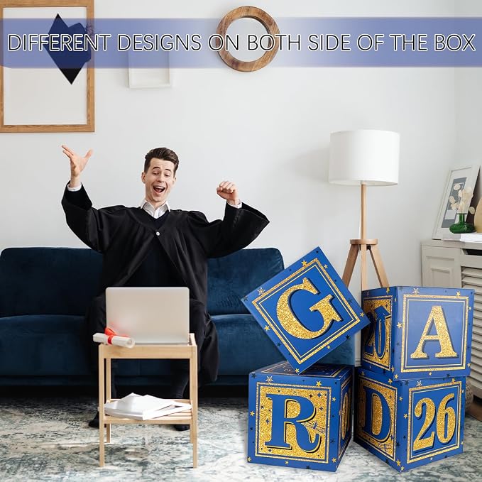 2026 Graduation Decorations Blue Class of 2026 Decorations Royal Blue and Gold - Image 5