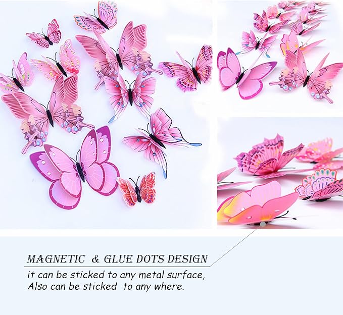 OPSEAM 3D Butterfly Wall Decor Butterfly Decorations Stickers - Image 5