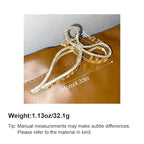Gold Bow Hair Clips for Women for Thin/Medium Fine Hair - Nonslip Jaw Clips