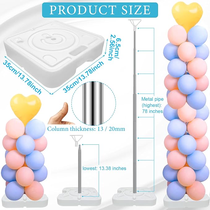 2 Set Balloon Column Stand Kit for Floor - Image 2