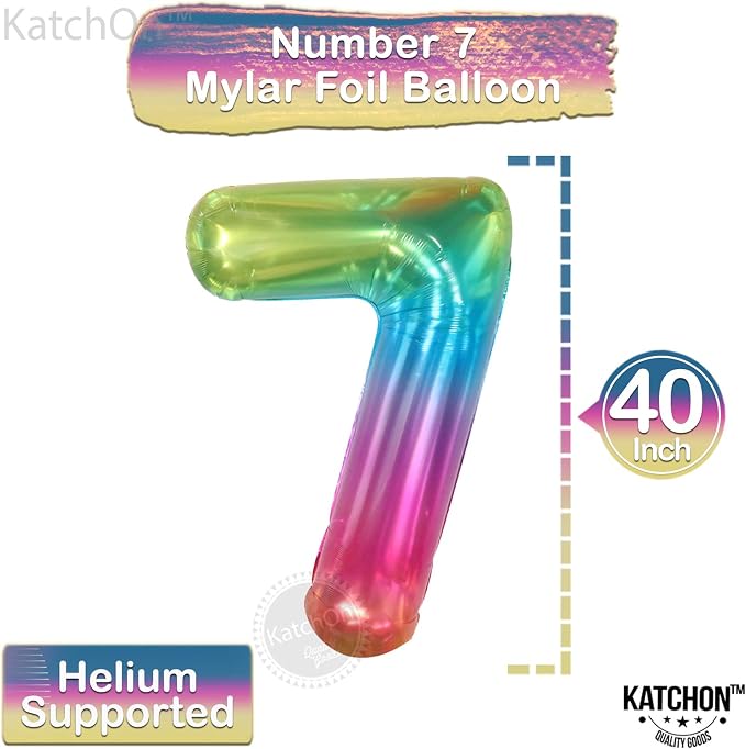 KatchOn Giant Jelly Number 7 Balloon - Image 2