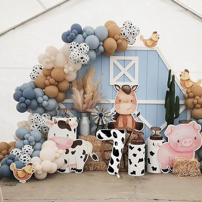 Large Cow Print Number 7 Balloon 40 Inch, Farm Themes Foil Mylar Party Supplies - Image 5