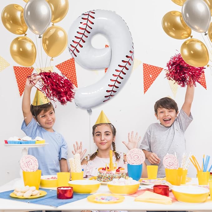 Baseball Birthday Decorations, Sport Themed Balloons - Image 6