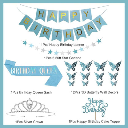 Amandir Blue Birthday Decorations - Image 3