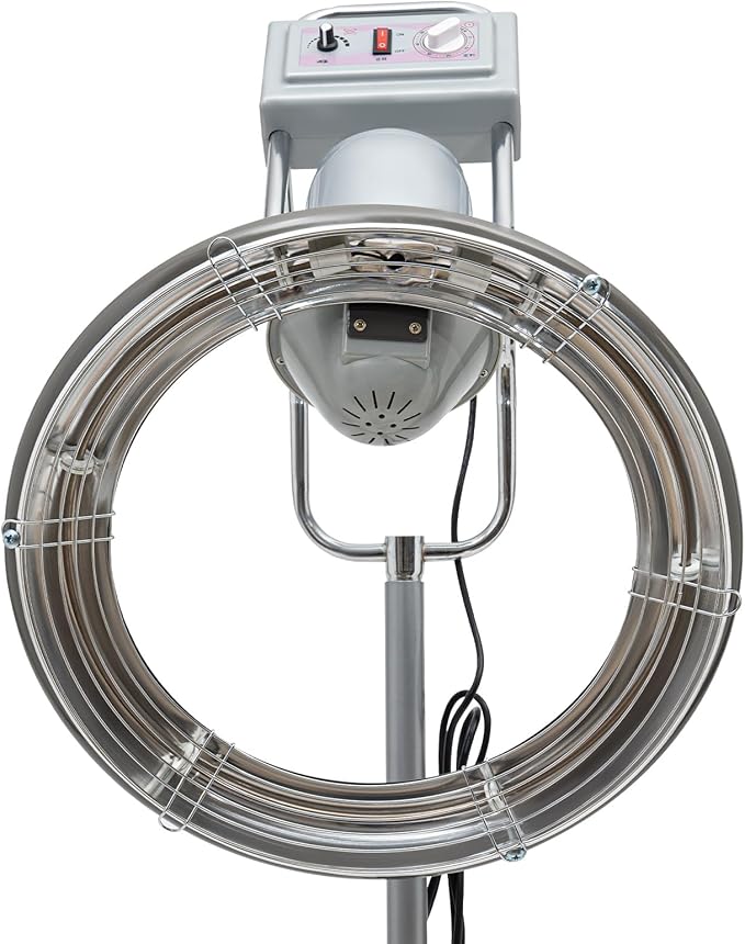Hair Steamer Professional Hair Salon Steamer,Stand Hair Dryer, Orbiting Rotating Hairs Processor with Wheels,3 in 1 Orbiting HairDryer,HairDryer Accelerator, Perm Styling