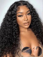 Julia Hair Water Wave 13x4 Pre Everything Glueless Lace Front Wigs Human Hair for Women 12A Pre Cut HD Lace Frontal Wigs Pre Plucked Put on and Go Bye Bye Knots Wig Natural Color 180% Density 26 Inch