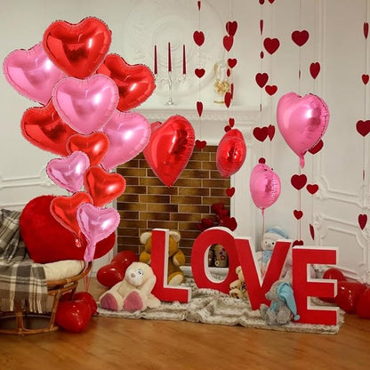 TONIFUL Red and Pink Heart Balloons and Sweet Love Balloon Kit Valentine’s Day - Image 6
