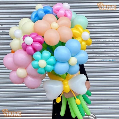 260 Balloons Pastel Blue White - Image 3