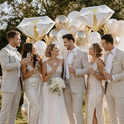 White and Gold Balloons - Image 4