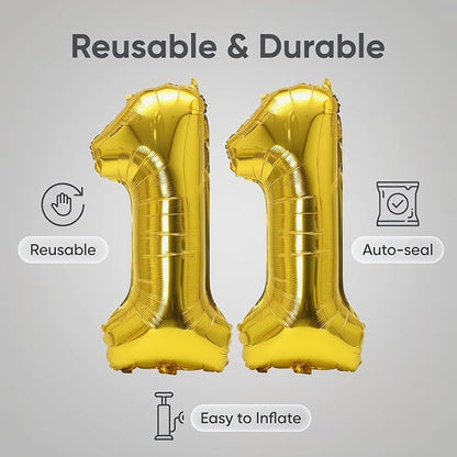 YPSelected 32 Inch Large Foil Helium Number Balloon Birthday Wedding Party 0-9 - Image 5