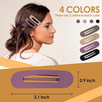 Small Flat Hair Clips for Women Lay Down Clips for Thin Hair Accessories 8pack