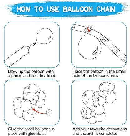 134Pcs Light Blue Balloons Different Sizes 5 10 12 18 Inch Light Blue Balloon - Image 4