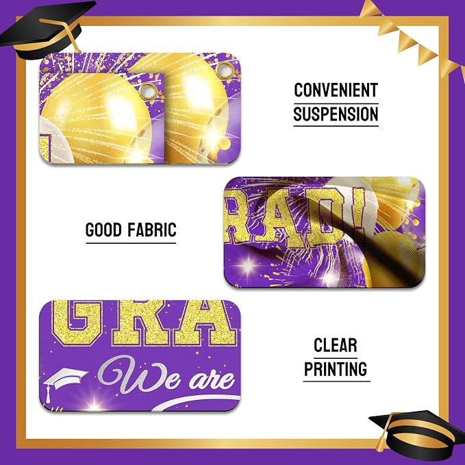 Class of 2026 Graduation Banner, Congrats Grad Yard Sign Outdoor Decoration - Image 3