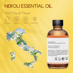 Neroli Essential Oil Organic for Skin Diffuser Room Spray, 100% Pure Bitter Orange Blossom Essential Oil Neroli 4 Oz