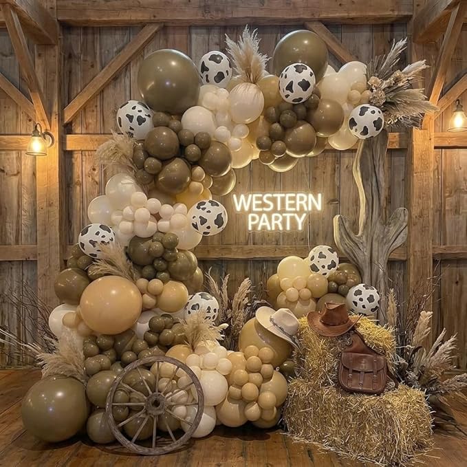 Western Cowboy Balloons Arch Kit by Unknown