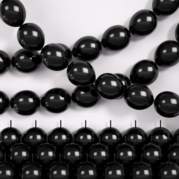 Black Linking Balloons by Hapmori