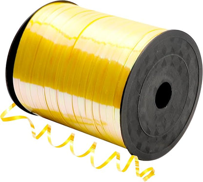 500 Yard Iridescent Yellow Curling Ribbon, 1/5" Wide Holographic Christmas by Unknown