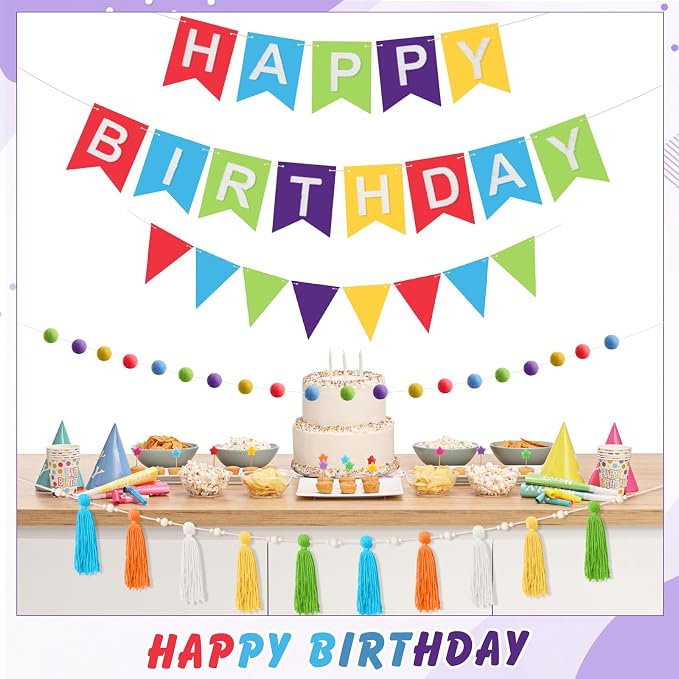 SmoothNovelty 139 Pcs Felt DIY Custom Banner Kit Include 104 Letters 18 - Image 8