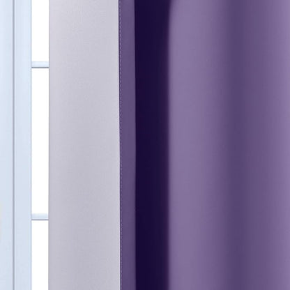 Yakamok Ombre Curtains Lavender Purple and Greyish White - Image 7