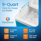 Cold Therapy Machine — Cryotherapy Freeze Kit System — for Post-Surgery Care, ACL, MCL, Swelling, Sprains, and Other Injuries - Wearable, Adjustable Knee Pad — Cooler Pump with Digital Timer