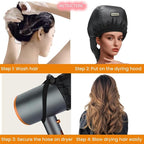 Bonnet Hair Dryer for Curly Hair,Upgraded Double Tubes Even Heat Distribution,Hairstyling Dryer Cap for Women,Diffuser Cap for Curls Hair Portable, Deep Conditioning for All Hairstyles at Home(size M)