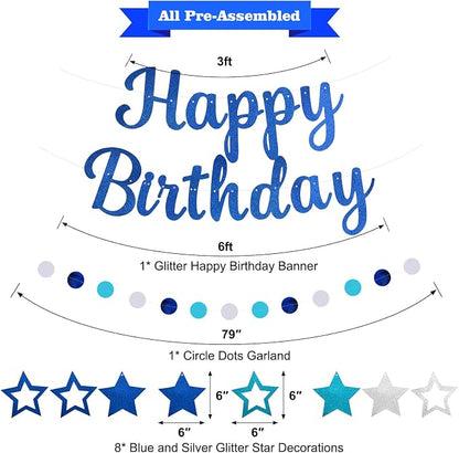 Pre-Strung Happy Birthday Banner, NO DIY Party Decorations | Birthday Party - Image 2