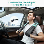 Nekteck Shiatsu Neck and Back Massager with Soothing Heat, Electric Deep Tissue 3D Kneading Massage Pillow for Shoulder Leg Full Body Muscle Pain Relief, Car Office and Home Use