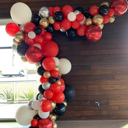 Voircoloria 130pcs Red Balloons Garland Arch Kit, 18 12 10 5 Inch | - Image 5