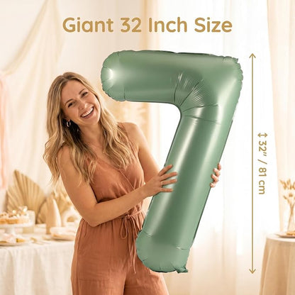 YPSelected 32 Inch Large Foil Helium Number Balloon Birthday Wedding Party 0-9 - Image 4