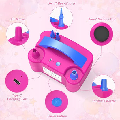 IDAODAN Electric Balloon Pump, Portable Electric Balloon Blower Machine - Image 3