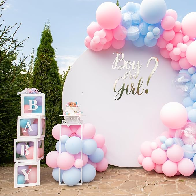 uxcell 5 Pcs Party Balloon Boxes, Transparent Balloon Boxes - Image 5