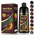 Chestnut Brown Hair Dye Shampoo 3-in-1, Instant & Long-lasting Hair Color Shampoo in Minutes, Gray Hair Coverage for Men & Women, Natural Shampoo Hair Dye for All Hair Types
