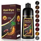 Chestnut Brown Hair Dye Shampoo 3-in-1, Instant & Long-lasting Hair Color Shampoo in Minutes, Gray Hair Coverage for Men & Women, Natural Shampoo Hair Dye for All Hair Types