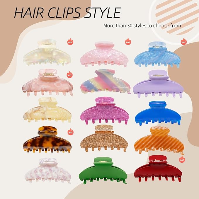 Personalized Colorful Name Hair Claw Clips for Women,Custom Hair Clips with Diamond,Cute Hair Accessories 4",Handmade Rhinestones Hair Clamp Gifts for Mom,Bride,Wife,Bridesmaid,Couples